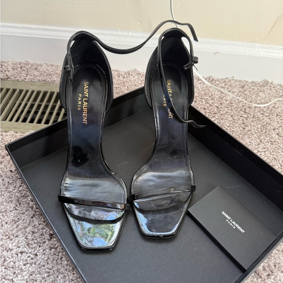 Saint Laurent Black and Gold Heels - Picture 3 of 3